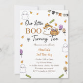 うちのちびブーちゃんが2歳になるお誕生日 招待状 (正面)