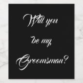 「うちのグロムスマンかな？」 ワインラベル (シングルラベル)