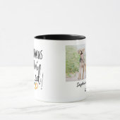 うちの人間が結婚するよ! 犬と猫の写真 マグカップ (中央)