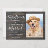 うちの人間が結婚するよ QRコード ペットウェディング 招待状 (正面)