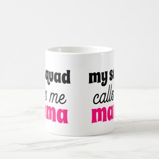 うちの分隊がママにかわいい母の日のプレゼントって呼んでる コーヒーマグカップ (中央)