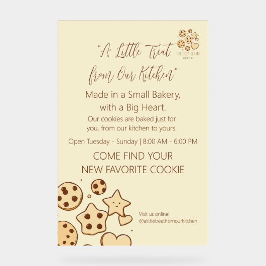 うちの台所から少しおごり アクリルサイン (正面)