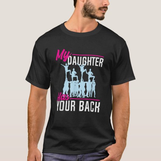 うちの娘は裏チアリーダーのママことわざ Tシャツ (正面)
