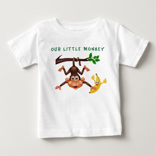 うちの子おさる ベビーTシャツ (正面)