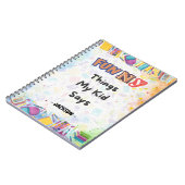 うちの子が言った面白いこと:楽しくて気まぐれな ノートブック (左側)