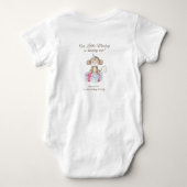 うちの子さる 一歳の誕生日 ベビーボディスーツ (裏面)