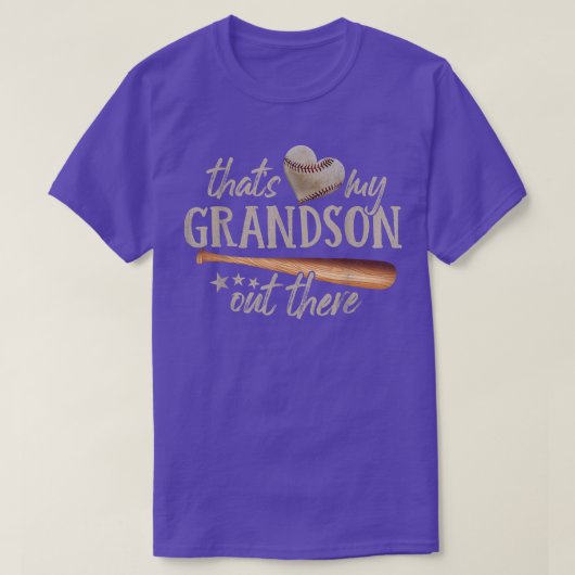 うちの孫の野球のおばあちゃん Tシャツ (デザイン正面)