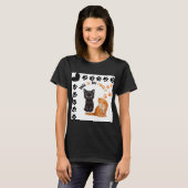 うちの家族の猫たち Tシャツ (正面フル)