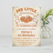 うちの小さなかぼちゃが1歳に 招待状 (スタンド正面)