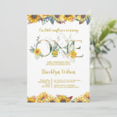 うちの小さなひまわりちゃんが1歳に 招待状 (スタンド正面)