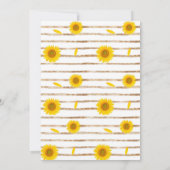 うちの小さなひまわりちゃんが1歳に 招待状 (裏面)