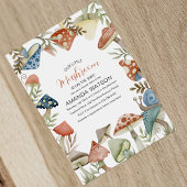 うちの小さなキノコが行く途中だ！ベビーシャワー請求書 招待状