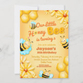 うちの小さなハチの誕生日 招待状 (正面)
