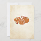 うちの小さなパンプキンが1歳に 招待状 (裏面)