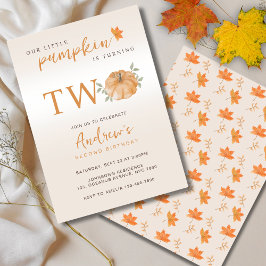 うちの小さなパンプキンが2歳に 🎂2歳の誕生日 招待状