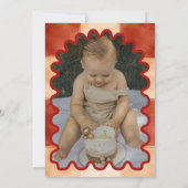 うちの小さなミートボールが1歳に!1歳の誕生日 招待状 (裏面)