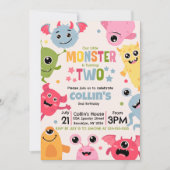 うちの小さなモンスターは2歳に、うちの小さなモンスターは2歳になる、 招待状 (正面)