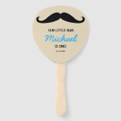 うちの小さな男は一カスタム歳の誕生日だ ハンドファン (裏面)