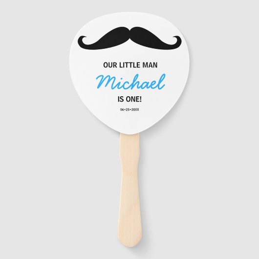 うちの小さな男は一カスタム歳の誕生日だ ハンドファン (正面)