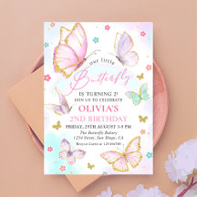 うちの小さな蝶のパステルレインボーガール誕生日