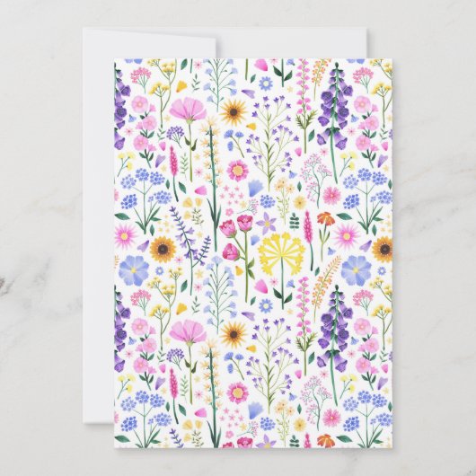 うちの小さな野花が一春夏に 招待状 (裏面)