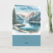 うちの息子に井戸のカードを渡す サンキューカード (裏面)