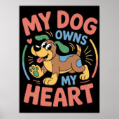 うちの犬がハートを持っている ポスター (正面)