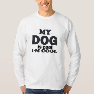 うちの犬はかっこいい、俺もかっこいい ファニータイプドッグラバーズデザイン Tシャツ