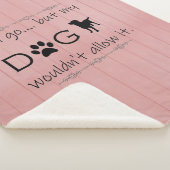 うちの犬はどうしても許さない | ピンクシェルパブランケット シェルパブランケット (3/4)