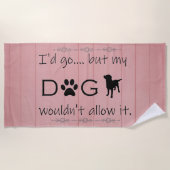 うちの犬はタオルが許せなかった ビーチタオル (正面)