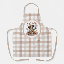 うちの犬はフリーズウクレレのチューニング曲を持っている エプロン