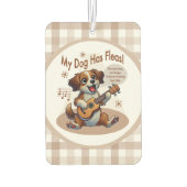 うちの犬はフリーズウクレレのチューニング曲を持っている カーエアーフレッシュナー (裏面)