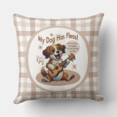 うちの犬はフリーズウクレレのチューニング曲を持っている クッション (裏面)