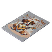 うちの犬はフリーズウクレレのチューニング曲を持っている ノートブック (左側)