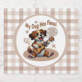 うちの犬はフリーズウクレレのチューニング曲を持っている ビールラベル (シングルラベル)