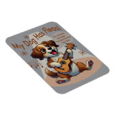 うちの犬はフリーズウクレレのチューニング曲を持っている マグネット (右側)