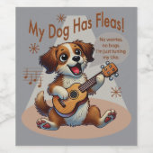 うちの犬はフリーズウクレレのチューニング曲を持っている ワインラベル (シングルラベル)