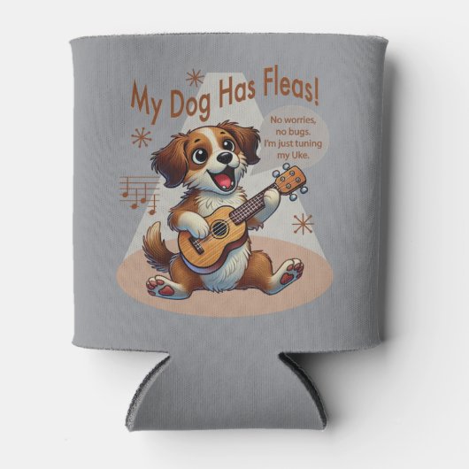 うちの犬はフリーズウクレレのチューニング曲を持っている 缶クーラー (正面)