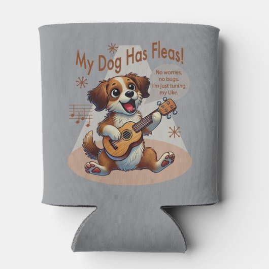 うちの犬はフリーズウクレレのチューニング曲を持っている 缶クーラー (裏面)