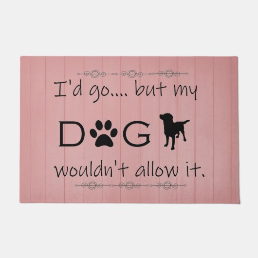 うちの犬は戸マットを許さなかった ドアマット (正面)