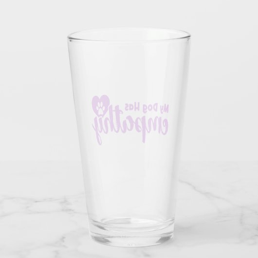 うちの犬は気が立つ タンブラーグラス (裏面)