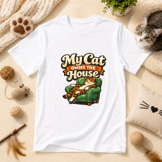 うちの猫が家主です ネコ ユーモア Tシャツ