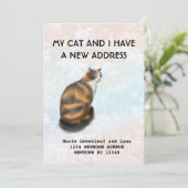 うちの猫と引越しましたのお知らせ 案内状 (スタンド正面)