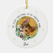 うちの猫の初めてのクリスマス セラミックオーナメント (正面)