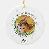 うちの猫の初めてのクリスマス セラミックオーナメント (裏面)