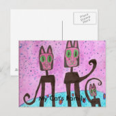 うちの猫の家族はシモがやった ポストカード (正面/裏面)