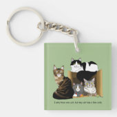 うちの猫はキャッツのビジネスロゴ キーホルダー (正面)