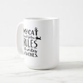 うちの猫はルールを守らない コーヒーマグカップ (正面左)
