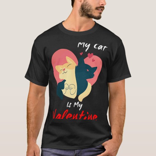 うちの猫は私のバレンタイン Tシャツ (正面)