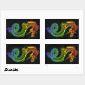 うちの番犬は竜 長方形シール (シート)